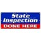 Signmission STATE INSPECTION DONE HERE BANNER SIGN law inspector B-96 State Inspection Done Hr - alternate 1